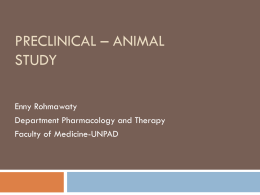 Preclinical * Animal Study