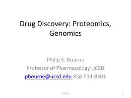 Drug Discovery: Proteomics, Genomics