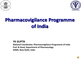 Pharmacovigilance Programme of India (PVPI)