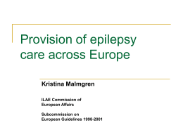 Standard of Epilepsy Care