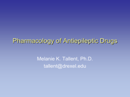 Pharmacology of Antiepileptic Drugs