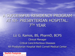 PGY2 Pharmacy Residency Program