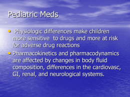 Pediatric medications