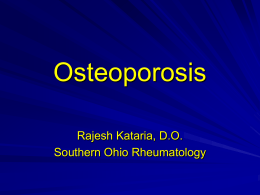 Osteoporosis - Scioto County Medical Society
