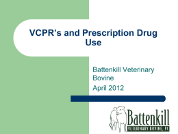 2012VCPR - Battenkill Veterinary Bovine, PC