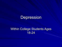Depression presentation