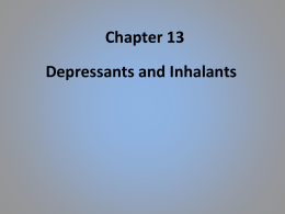 Depressants and inhalants