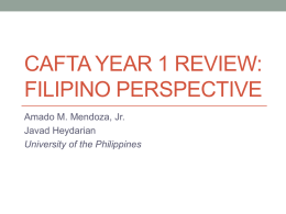 MENDOZA_CAFTA_Year_1_Review.pp