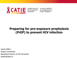 Preparing for pre-exposure prophylaxis (PrEP) to prevent