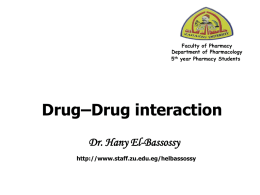Drug–Drug interaction