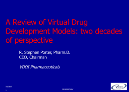 A Review of Virtual Drug Development Models: two decades
