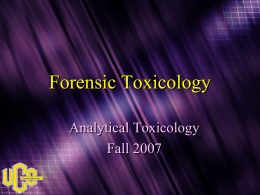 Forensic Toxicology - UCO