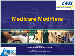 Medicare Modifiers - LSUHSC Shreveport
