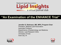 ENHANCE Study - National Lipid Association