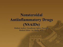 Nonsteroidal Antiinflammatory Drugs (NSAIDs)