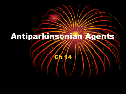 Antiparkinsonian Agents
