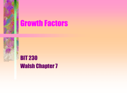 Growth Factors - MCCC Faculty & Staff Web Pages