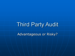 Third Party Audit