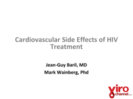 Ask The Expert Cardiovascular Side Effects of HIV Treatment