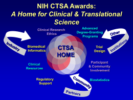 CTSA - Research Resources