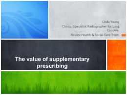 The value of supplementary prescribing
