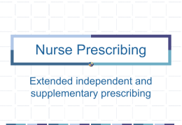 Nurse Prescribing - University of Wolverhampton