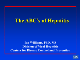 CDC-Power Point Presentation Hepatitis A through E