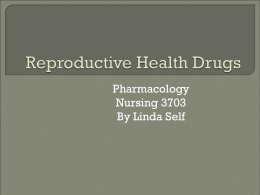 Reproductive Health Drugs - Arkansas Tech University