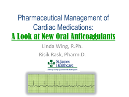 Pharmacy Updates in Cardiology