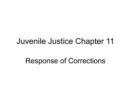Juvenile Justice Chapter 11