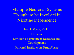Medications Development for Nicotine Dependence