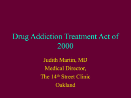 Drug Addiction Treatment Act of 2000