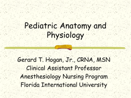 Pediatric Anatomy and Physiology