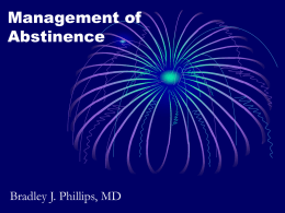 Management of Abstinence