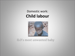 Domestic work: Child labour