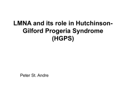 LMNA and its role in Hutchinson