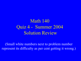 Math 140 Q4 Solutions - City Colleges of Chicago