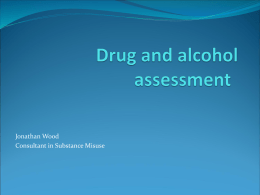 Drug and alcohol assessment