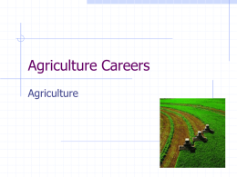 Agriculture Careers - Laurens School District 55