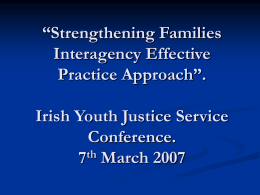 Strengthening Families Programme Information Session