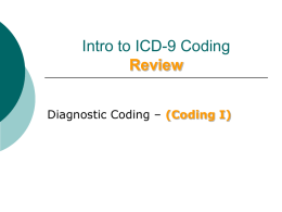 ICD-9 Coding