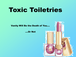 Toxic Toiletries - Physics at SMU - Dedman College