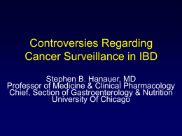 PowerPoint Presentation - Controversies Regarding Cancer