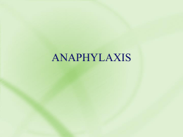 Causes of anaphylaxis