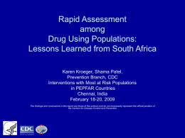 Rapid Assessment Methodology - AIDSTAR-One