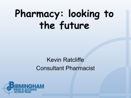 Pharmacy: looking to the future