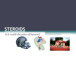 STEROIDS - Physical education