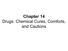Chapter 19 Drugs: Chemical Cures, Comforts, and Cautions