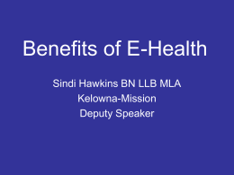 Benefits of E-Health