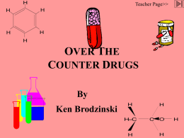 OVER THE COUNTER DRUGS - Sikeston R-6